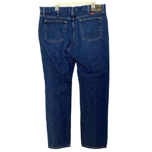 Wrangler Mens Straight Leg Jeans 38x32 Western Cowboy Rodeo Work Wear Classic - Picture 4 of 5